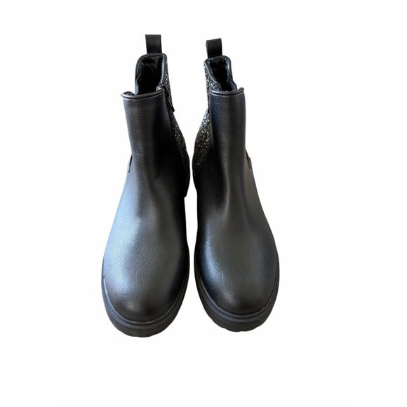 Mia Youth Girls' Becke Chelsea Boot Size 5 Glitter Pull On Style NEW - Picture 4 of 8